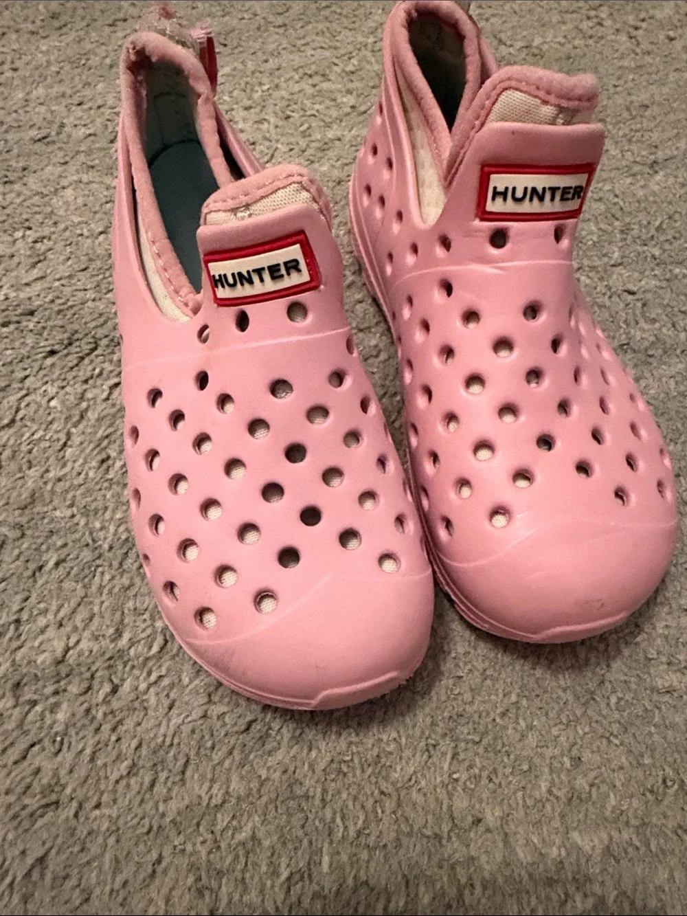Hunter Kids Pink Slip-On Vented Water Shoes